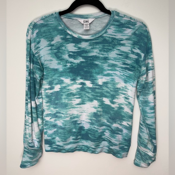 Athleta Girl Teal Ride The‎ Wave Sweatshirt - Size M (8/10) - Picture 1 of 6